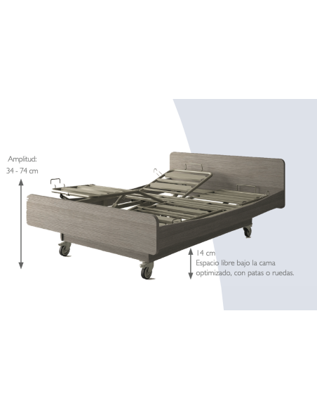 Cama Matrimonio Doble Articulada Elevable