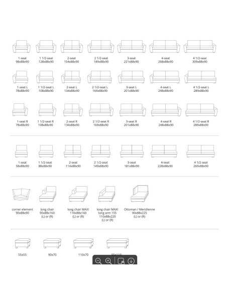 Sofá configurable Knokke | Armisen Care
