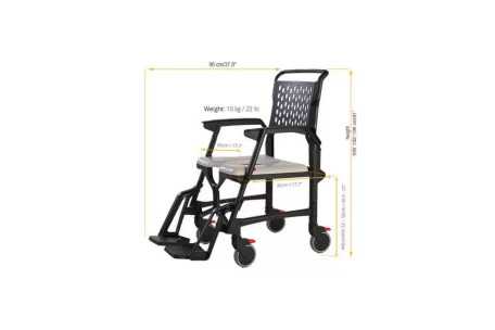 Silla de baño con ruedas plegable | Armisen Care