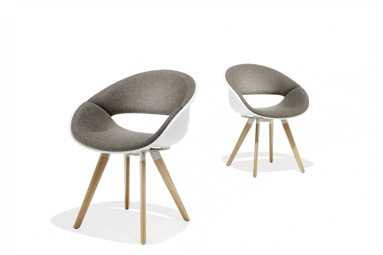 Silla Volpino asiento tapizado varios colores | Armisen Care