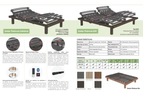 Somier platinum eléctrico | Armisen Care