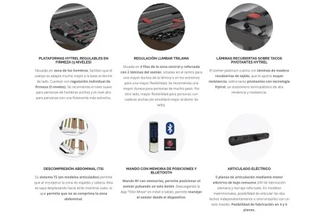 Somier platinum eléctrico | Armisen Care