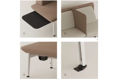 Sofá Genaya moderno y funcional | Armisen Care