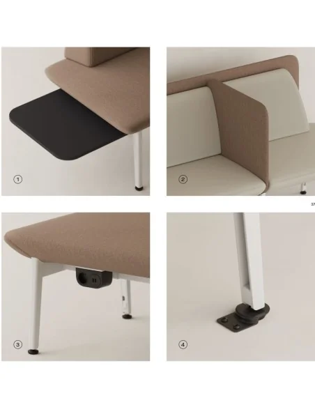 Sofá Genaya moderno y funcional | Armisen Care