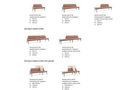 Sofá Genaya moderno y funcional | Armisen Care