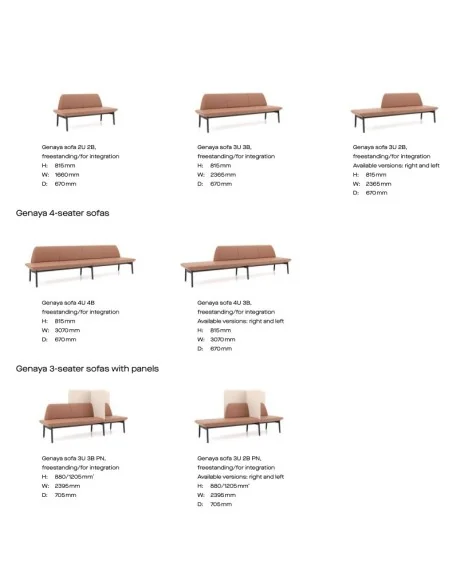 Sofá Genaya moderno y funcional | Armisen Care
