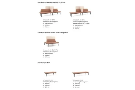 Sofá Genaya moderno y funcional | Armisen Care