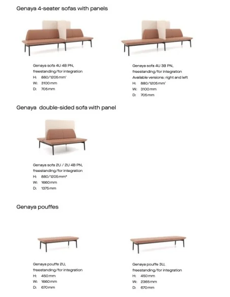Sofá Genaya moderno y funcional | Armisen Care