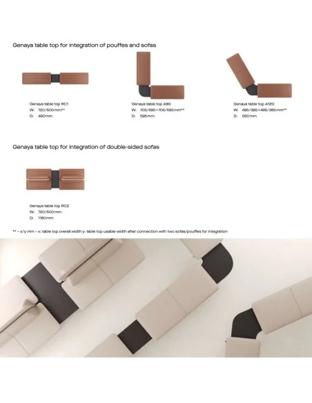 Sofá Genaya moderno y funcional | Armisen Care