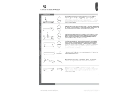 Cama de Matrimonio doble con elevación | Armisen Care
