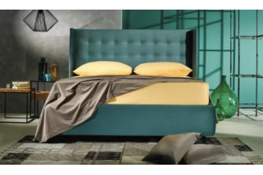 Cama Athena base tapizada sin almacenaje | Armisen Care