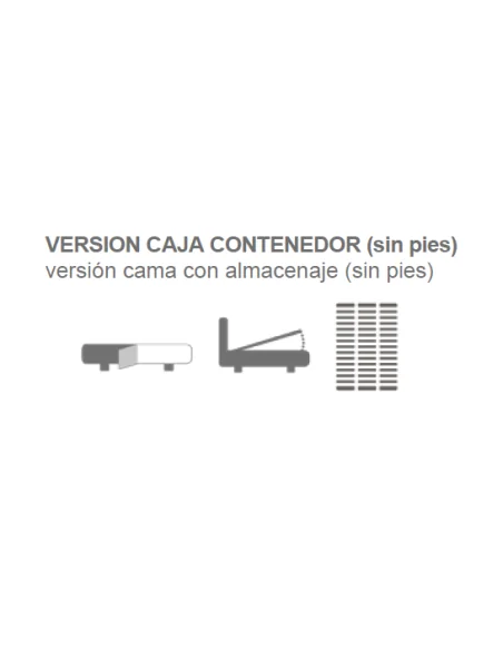 Cama Perséfone tapizada sin arcón | Armisen Care