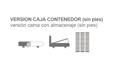 Cama Iride con arcón y tapizado italiano |Armisen Care 2