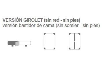 Cama Artemide Girolet tapizada sin base | Armisen Care 2