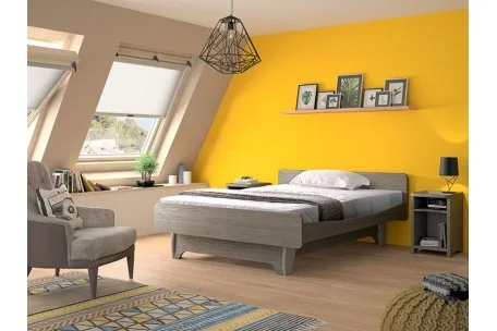 Cama ancho 120 y 140cm DUO DIVISYS con Elevación un solo somier