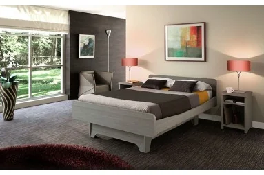 Cama ancho 120 y 140cm DUO DIVISYS con Elevación un solo somier