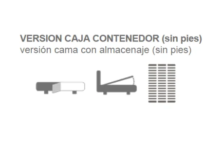 Cama Era con arcón y diseño italiano | Armisen Care