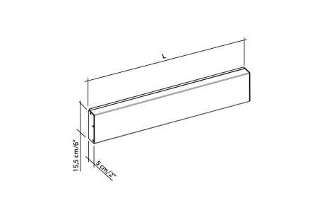 WALL MOUNTED HORIZONTAL TRACK_Plano