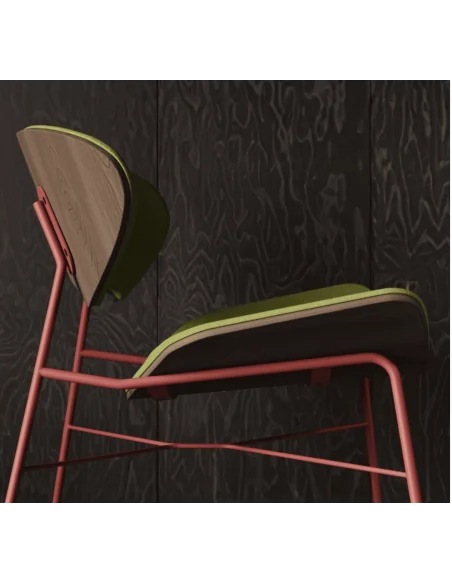 Kanu: butaca lounge de autor en madera o base metálica | Armisen Care