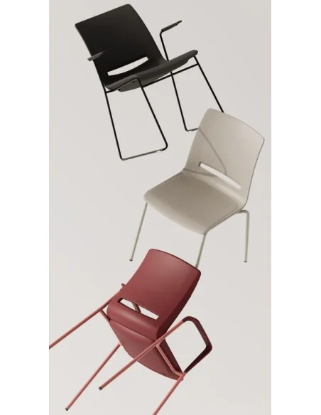 Silla apilable V-care varios colores | Armisen Care