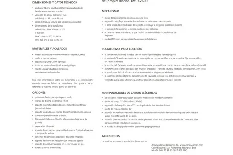 Cama de Matrimonio con carro elevador | Armisen Care