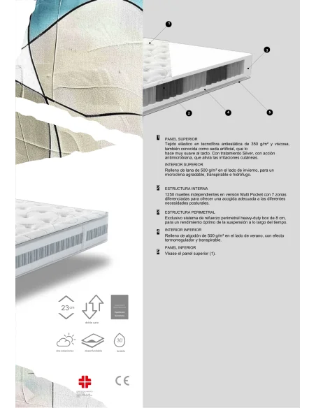 Colchón Altair: confort dual y 1250 muelles | Armisen Care