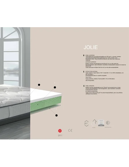 Colchón Jolie: HydroAir y núcleo Technocell® ventilado | Armisen Care
