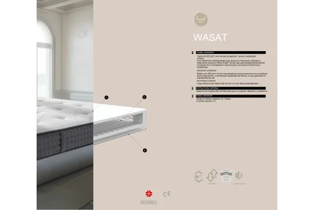 Colchón WASAT soporte anatómico calibrado | Armisen Care