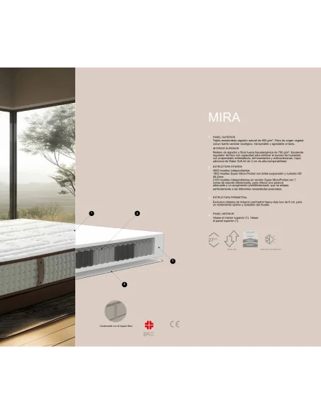 Colchón Alta Calidad MIRA: muelles y soporte ergonómico|Armisen Care