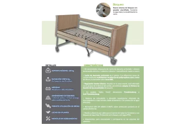 Cama Delta Trend articulada con Trendelenburg | Armisen Care 2