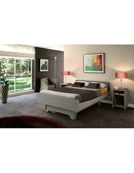 Cama ancho 120 y 140cm DUO DIVISYS con Elevación un solo somier