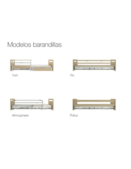 Barandillas TWIN partidas abatibles | Armisen Care