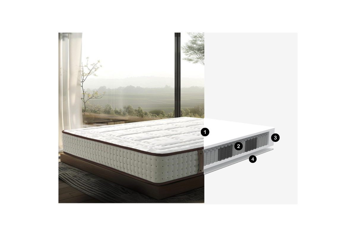 Colchón Alta Calidad MIRA Visco y Fibra Hipoalergénica