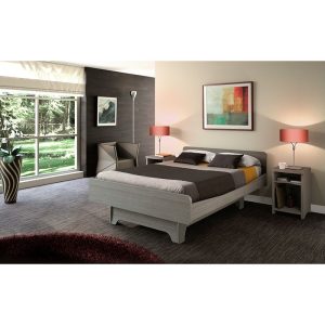 Cama ancho 120 y 140cm DUO DIVISYS con Elevación un solo somier