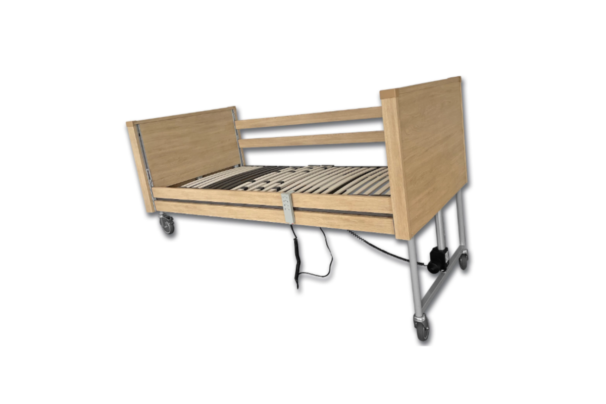 CAMA IRIS CON BARANDILLAS MADERA O ACERO