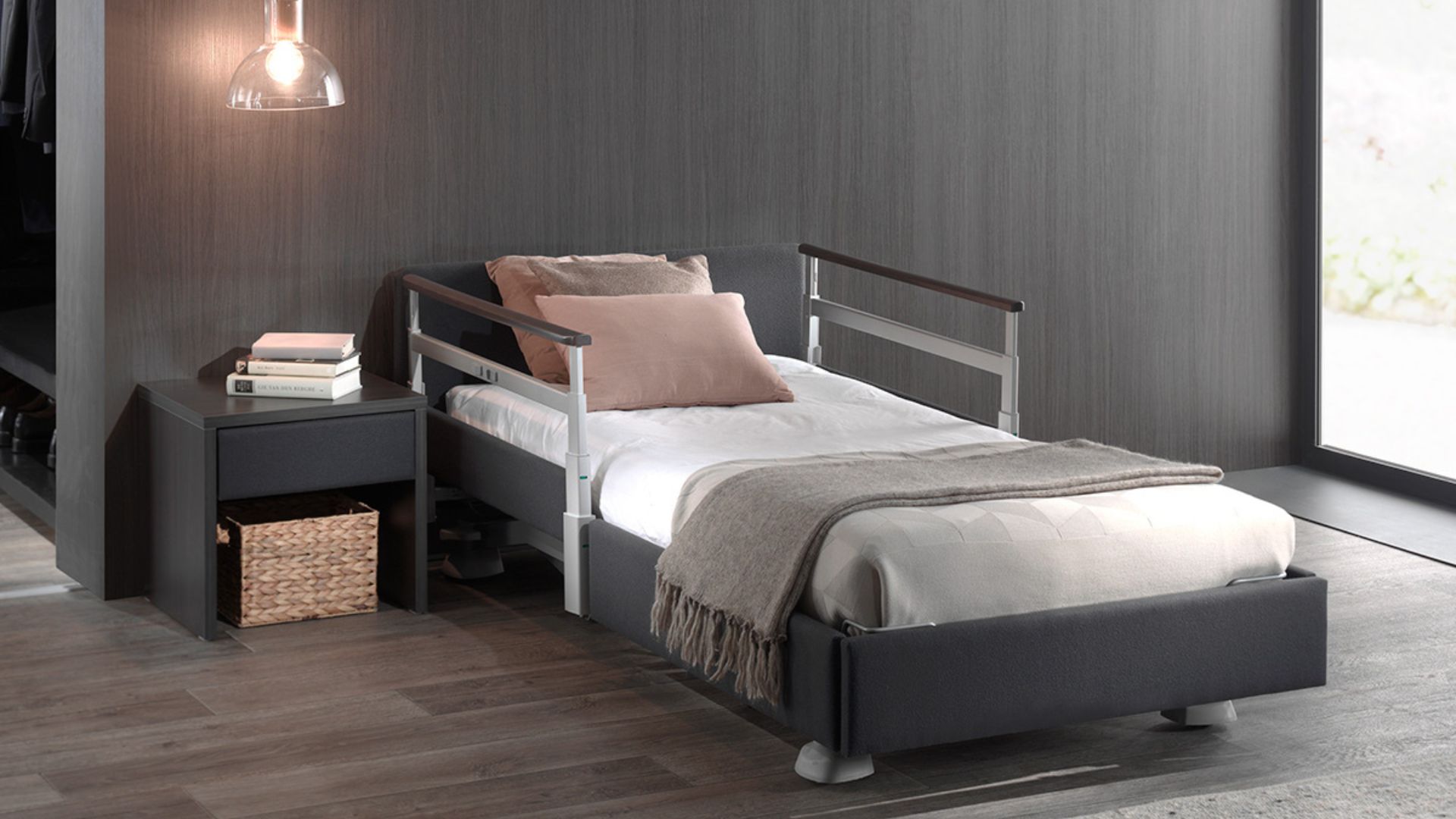 cama con barandillas