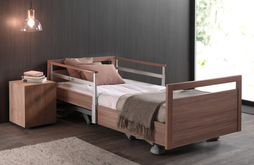 cama con barandilla subida