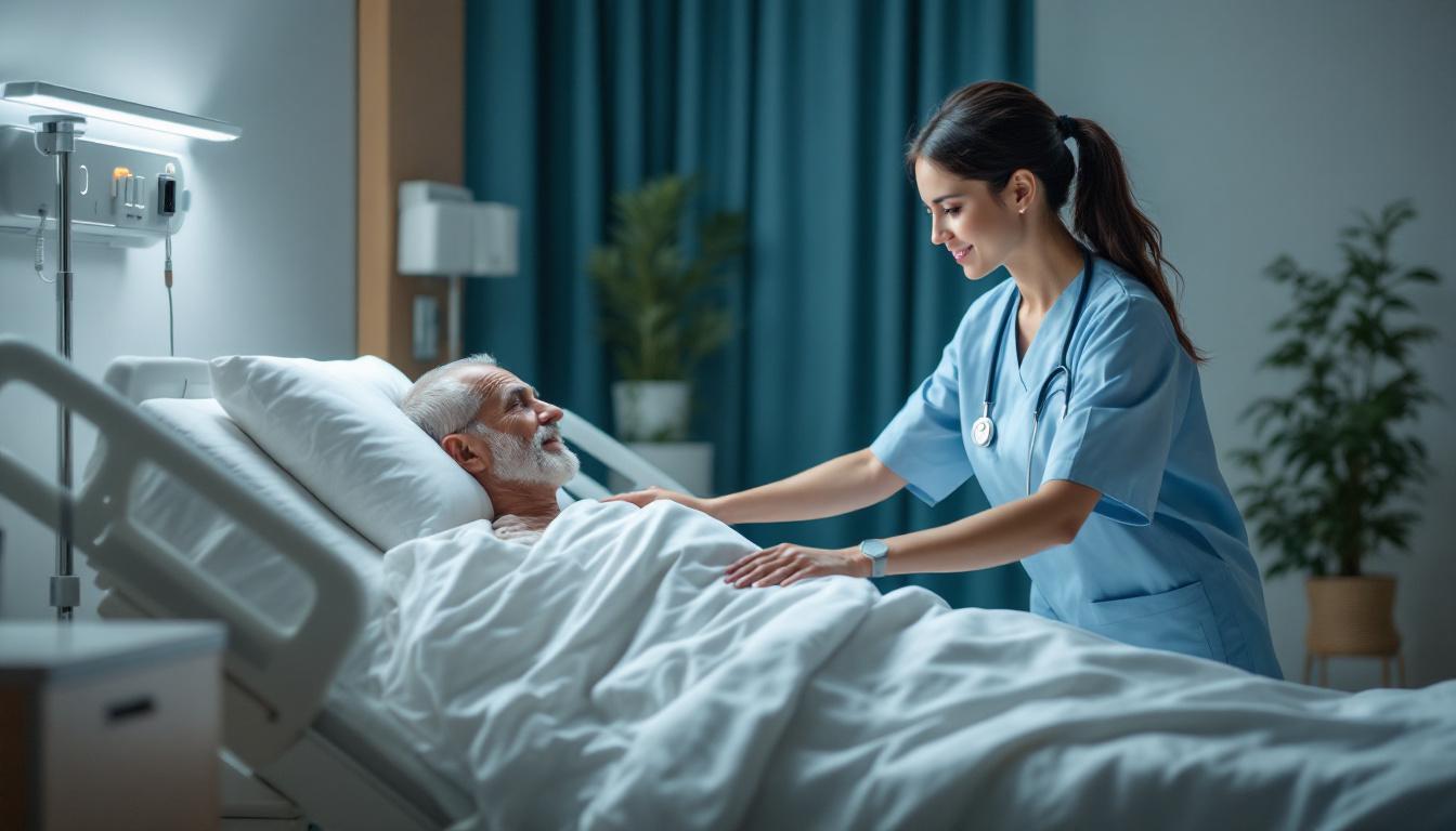 cama hospitalaria cota cero para cuidadores