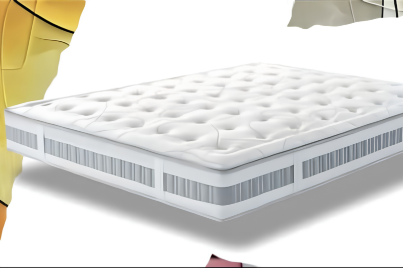 Colchón Altair Premium con Resortes Independientes Multi Pocket, Tejido Antiestático con Plata y Doble Cara Estacional