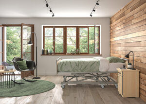 CAMA PLEGABLE Eléctrica Ancho 120 / 140 cm para Invitados/Alquiler
