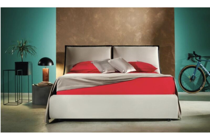 Cama Artemide con Arcón Abatible y Cabecero Tapizado de Diseño