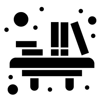icono estanteria con libros