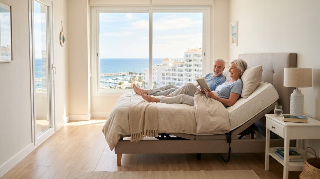 personas mayores en cama