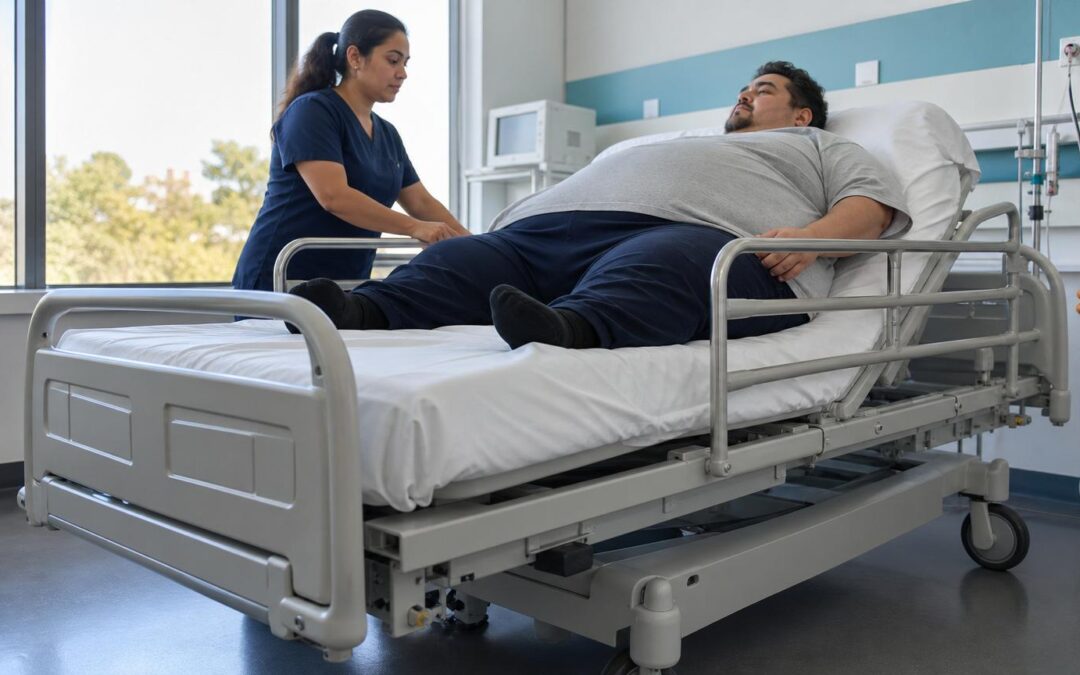 Camas hospitalarias reforzadas para pacientes con sobrepeso